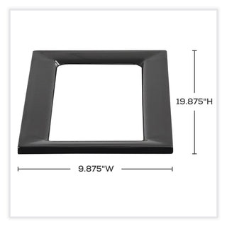 Mixx Recycling Center Lid, 9.87w x 19.87d x 0.62h, Black, Ships in 1-3 Business Days