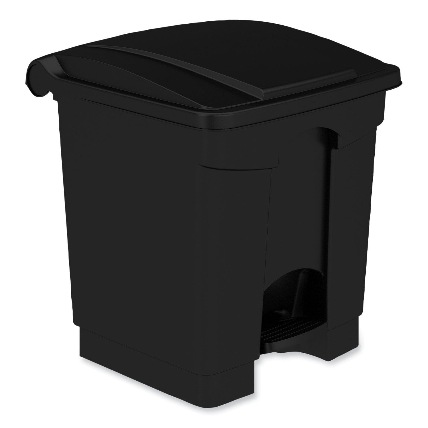 plastic-step-on-receptacle-20-gal-metal-black-ships-in-1-3-business-days_saf9924bl - 1