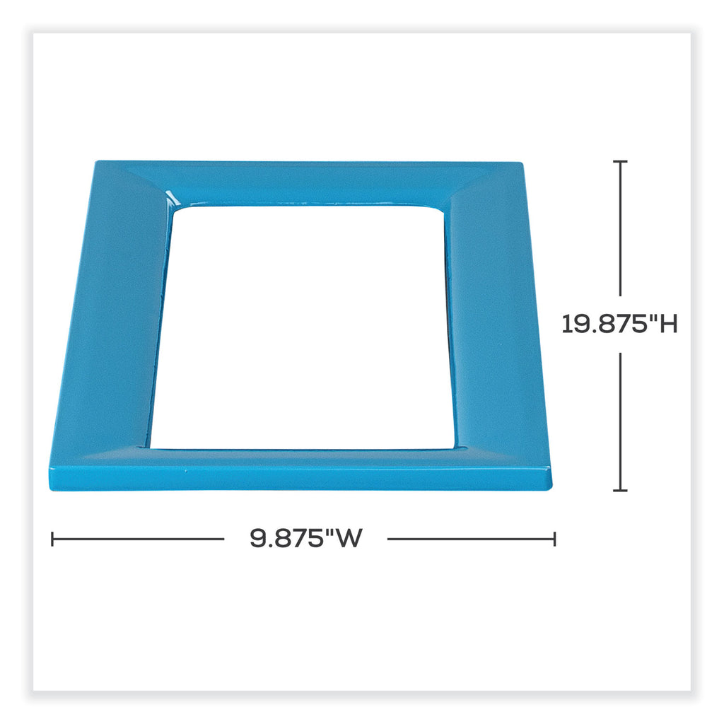 Mixx Recycling Center Lid, 9.87w x 19.87d x 0.62h, Blue, Ships in 1-3 Business Days
