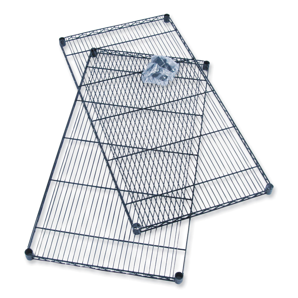 Industrial Extra Shelf Pack, 36w x 24d x 1.5h, Steel, Black, 2/Pack, Ships in 1-3 Business Days