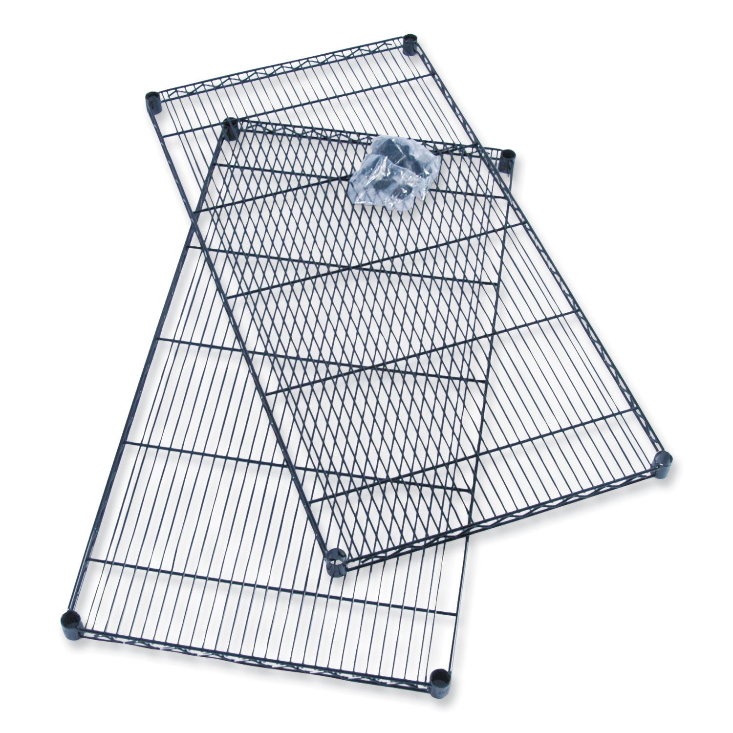Industrial Extra Shelf Pack, 36w x 24d x 1.5h, Steel, Black, 2/Pack, Ships in 1-3 Business Days
