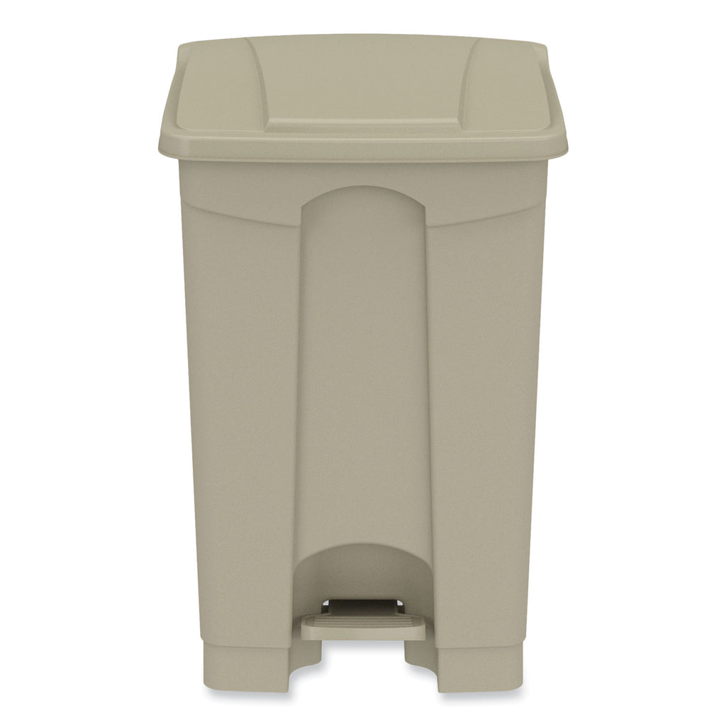 plastic-step-on-receptacle-12-gal-plastic-tan-ships-in-1-3-business-days_saf9925tn - 1