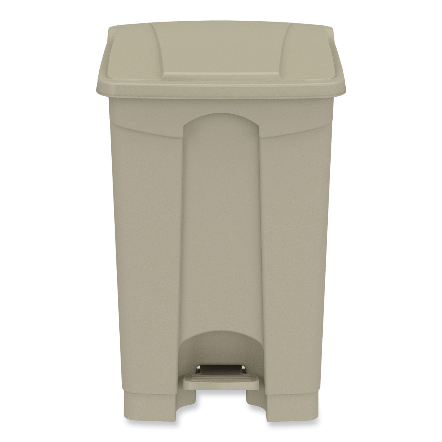 plastic-step-on-receptacle-12-gal-plastic-tan-ships-in-1-3-business-days_saf9925tn - 1