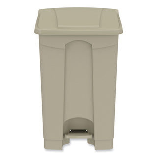 plastic-step-on-receptacle-12-gal-plastic-tan-ships-in-1-3-business-days_saf9925tn - 1