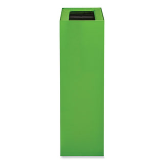 Mixx Recycling Center Rectangular Receptacle, 29 gal, Steel, Green, Ships in 1-3 Business Days