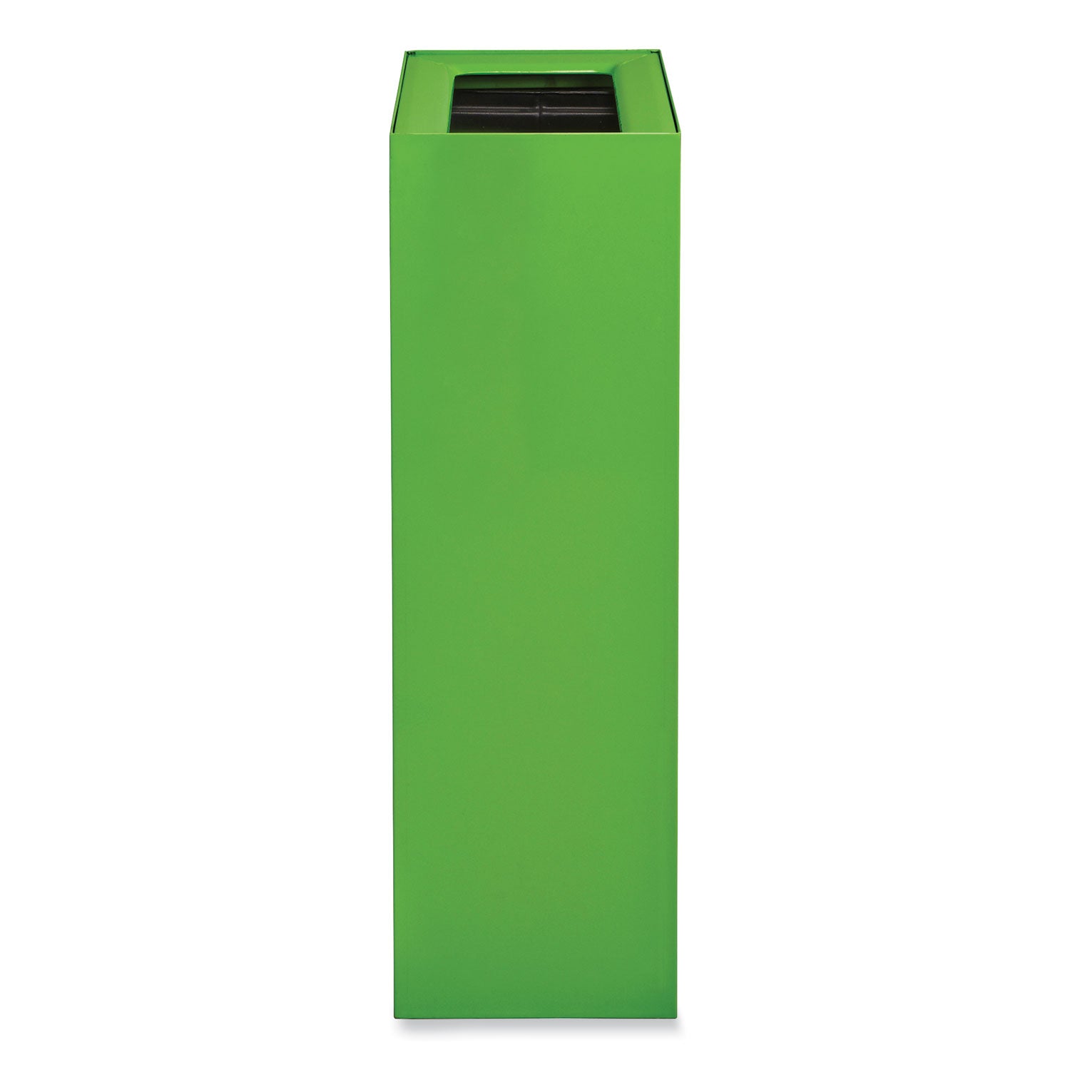 Mixx Recycling Center Rectangular Receptacle, 29 gal, Steel, Green, Ships in 1-3 Business Days