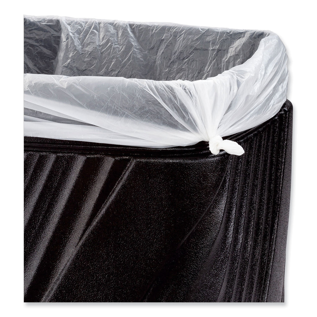 Safco Twist Waste Receptacle - 32 gal Capacity - Removable Lid, Durable, UV Resistant, Fade Resistant - 30" Height x 18.9" Width x 18.9" Depth - High-density Polyethylene (HDPE) - Black - 1 Each