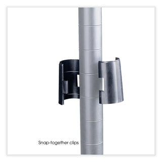 Industrial Add-On Unit, Four-Shelf, 36w x 24d x 72h, Steel, Metallic Gray, Ships in 1-3 Business Days