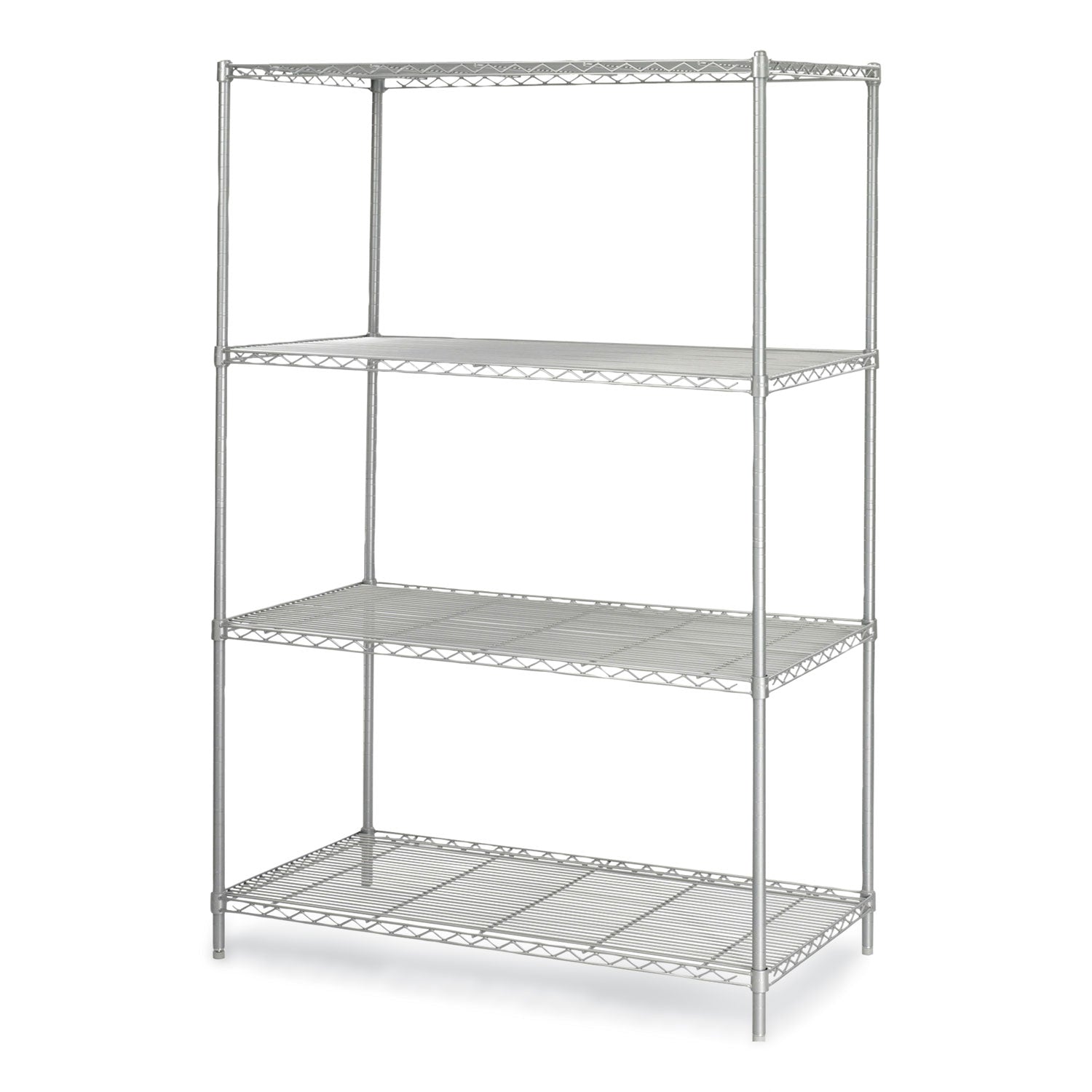 Industrial Wire Shelving, Four-Shelf, 48w x 24d x 72h, Metallic Gray, Ships in 1-3 Business Days
