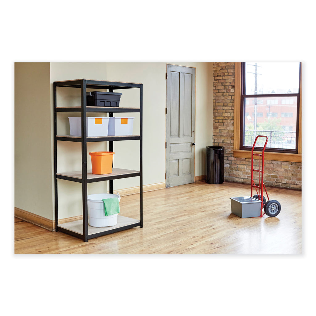 Open Top Oval Waste Receptacle, 14 gal, Steel, Silver, Ships in 1-3 Business Days