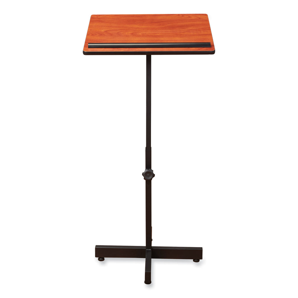 Portable Presentation Lectern Stand, 20 x 18.25 x 44, Cherry, Ships in 1-3 Business Days