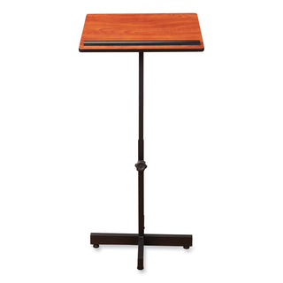Portable Presentation Lectern Stand, 20 x 18.25 x 44, Cherry, Ships in 1-3 Business Days
