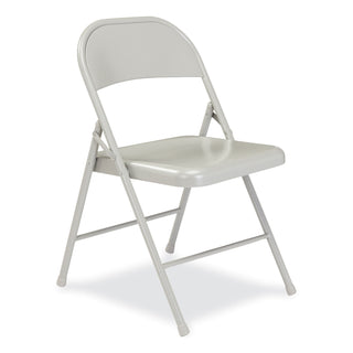 900 Series All-Steel Folding Chair, Supports 250 lb, 17.75" Seat Height, Gray Seat/Back/Base, 4/CT,Ships in 1-3 Business Days