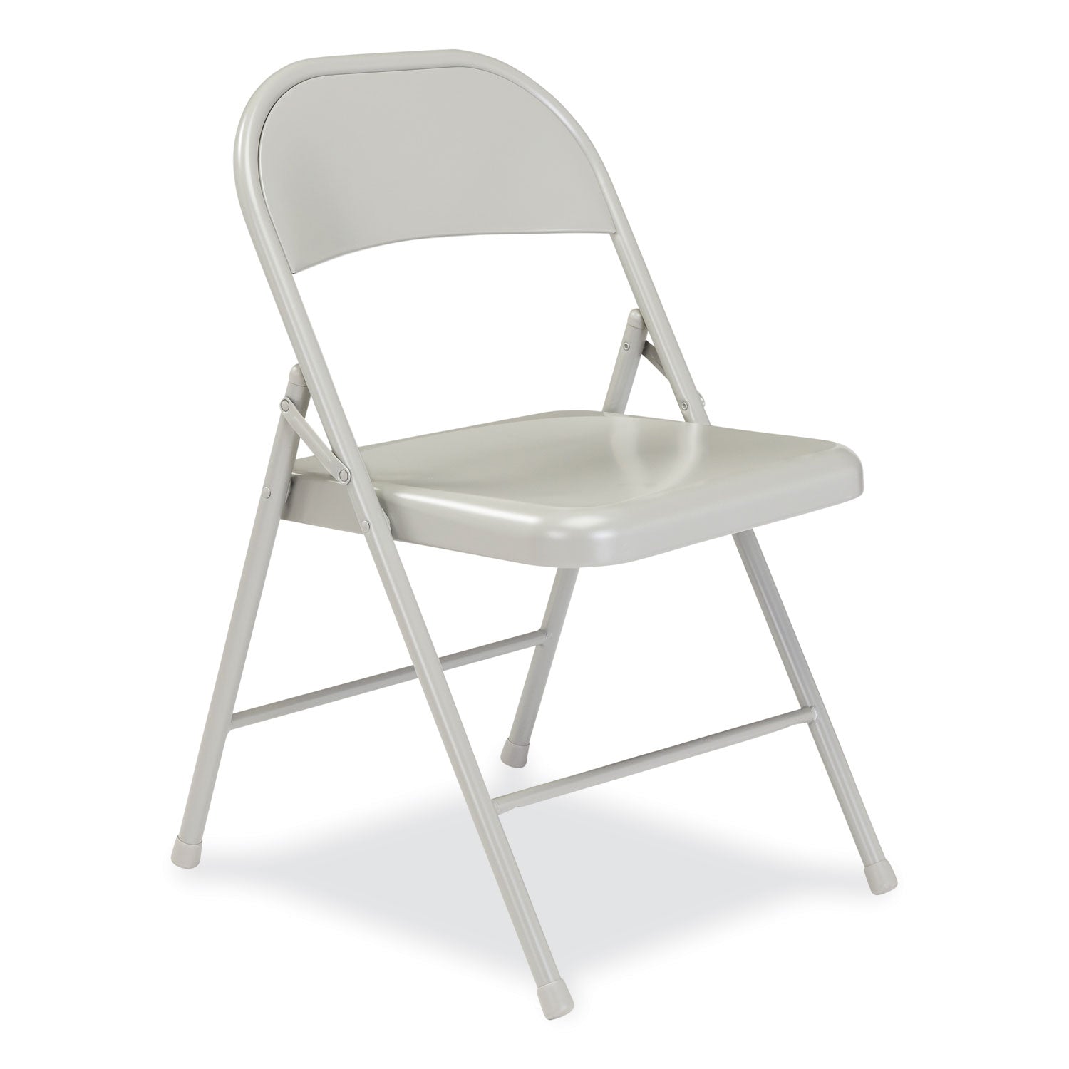 900 Series All-Steel Folding Chair, Supports 250 lb, 17.75" Seat Height, Gray Seat/Back/Base, 4/CT,Ships in 1-3 Business Days