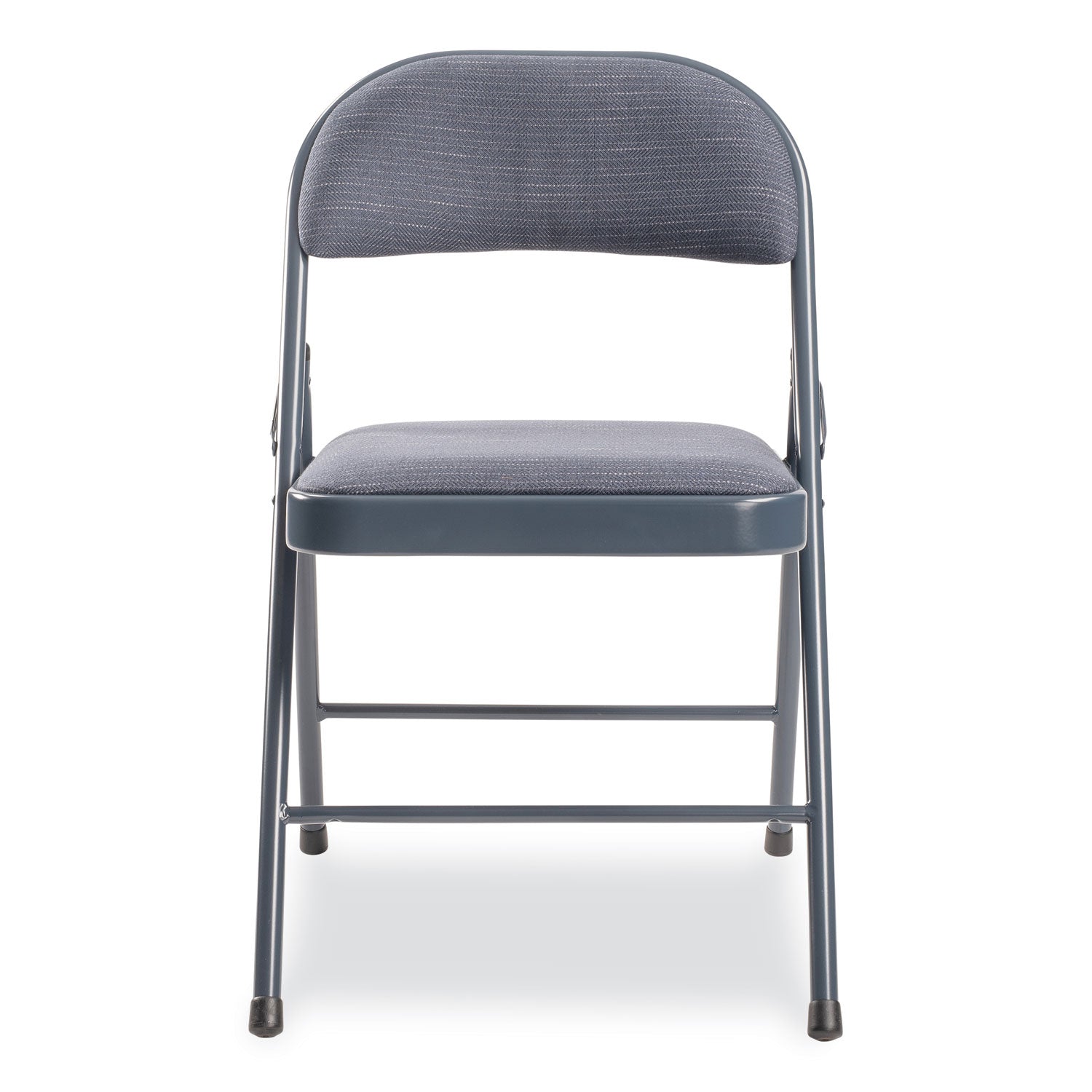 970 Series Fabric Padded Steel Folding Chair, Supports 250 lb, 17.75" Seat Ht, Star Trail Blue, 4/CT,Ships in 1-3 Bus Days