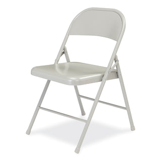 900 Series All-Steel Folding Chair, Supports 250 lb, 17.75" Seat Height, Gray Seat/Back/Base, 4/CT,Ships in 1-3 Business Days