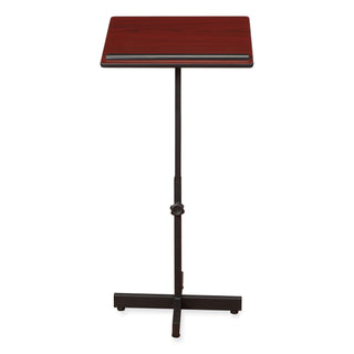 Portable Presentation Lectern Stand, 20 x 18.25 x 44, Mahogany, Ships in 1-3 Business Days