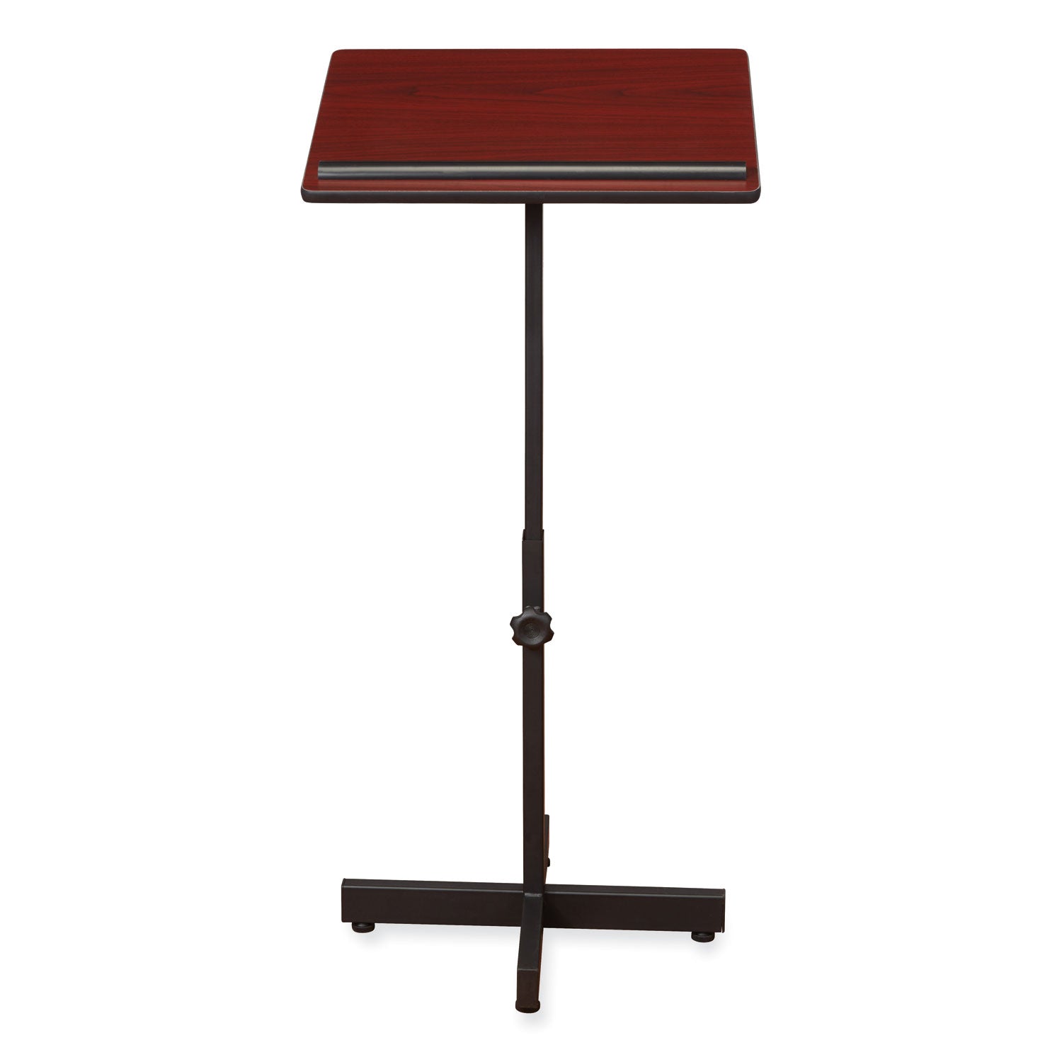 Portable Presentation Lectern Stand, 20 x 18.25 x 44, Mahogany, Ships in 1-3 Business Days