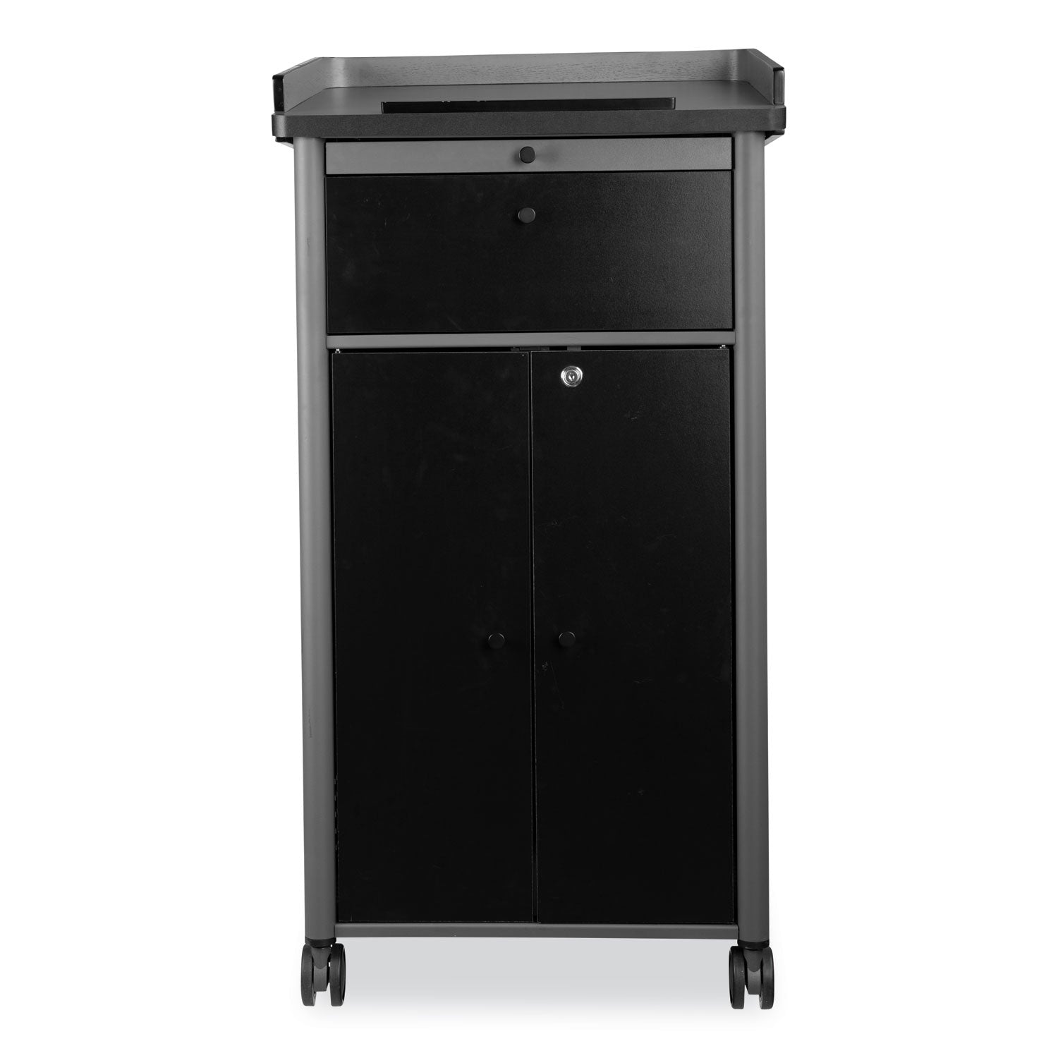 Greystone Lectern, 23.5 x 19.25 x 45.5, Charcoal Gray, Ships in 1-3 Business Days