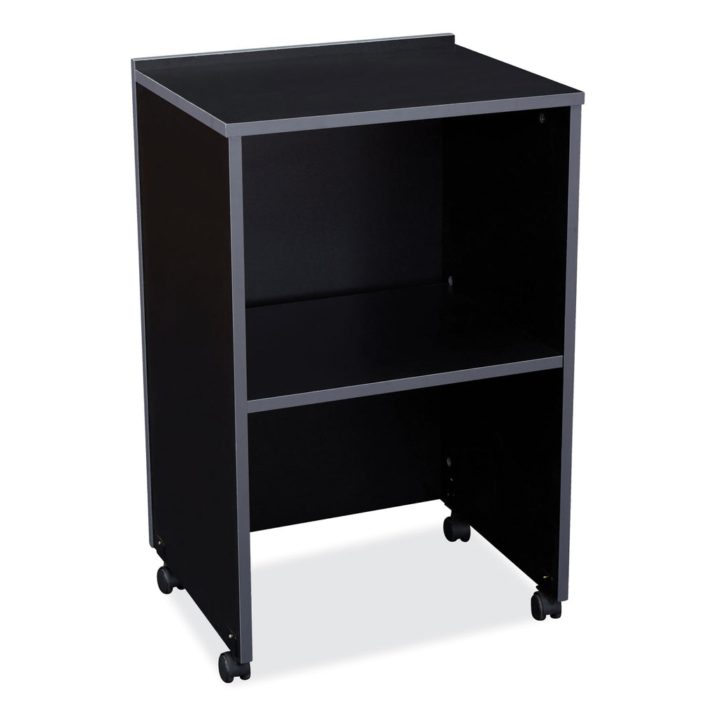 AV Cart/Lectern Base, 21.12 x 17.5 x 33.75, Black, Ships in 1-3 Business Days