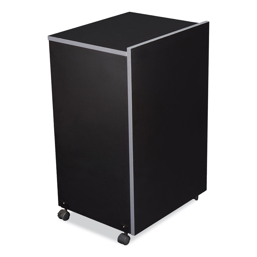 AV Cart/Lectern Base, 21.12 x 17.5 x 33.75, Black, Ships in 1-3 Business Days