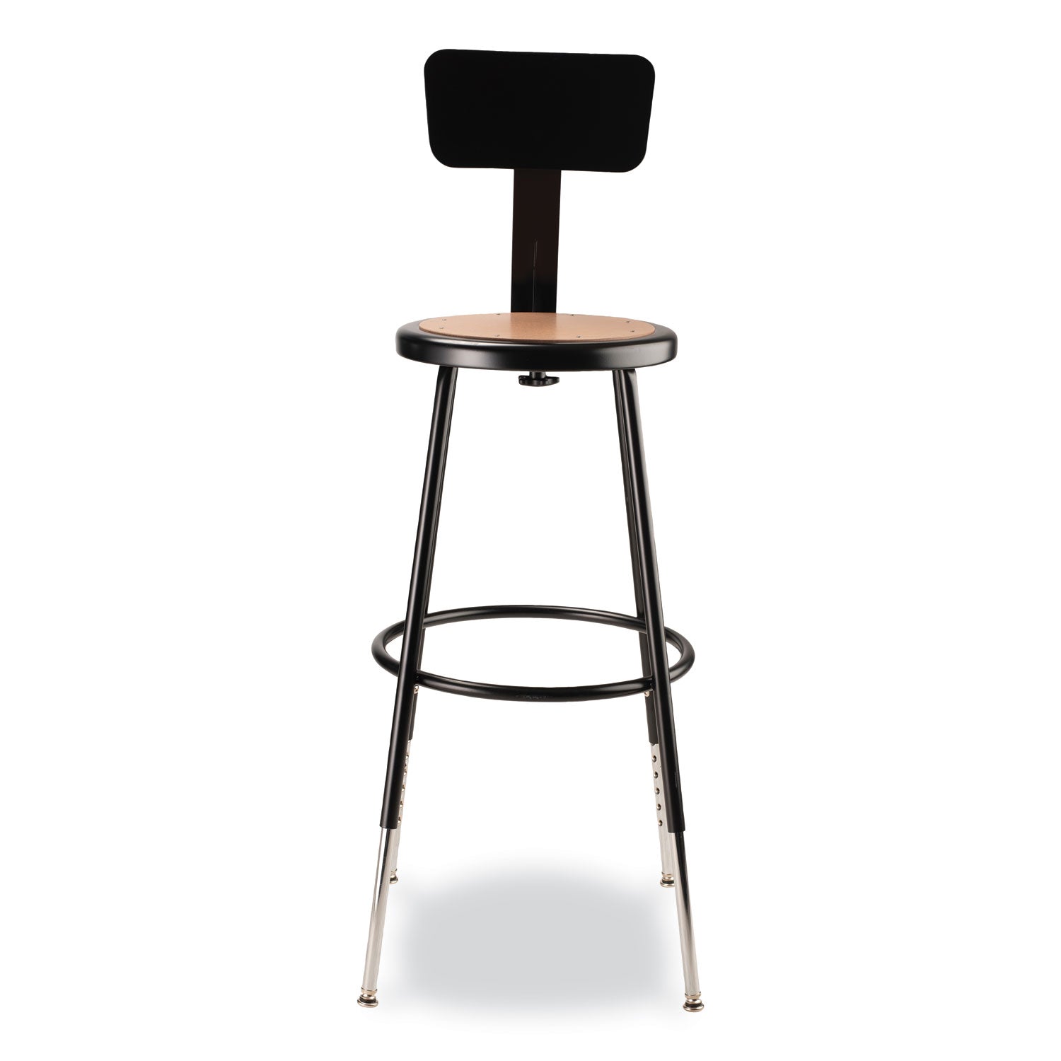 6200-series-25-33-height-adj-heavy-duty-stool-with-backrest-supports-500-lb-brown-seat-black-base-ships-in-1-3-bus-days_nps6224hb10 - 2