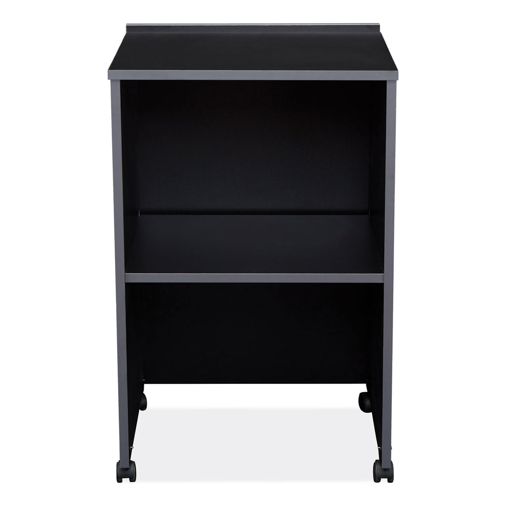 AV Cart/Lectern Base, 21.12 x 17.5 x 33.75, Black, Ships in 1-3 Business Days