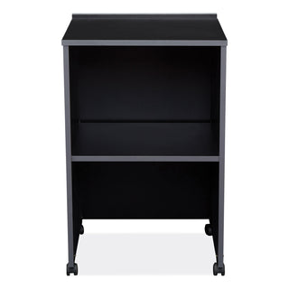 AV Cart/Lectern Base, 21.12 x 17.5 x 33.75, Black, Ships in 1-3 Business Days