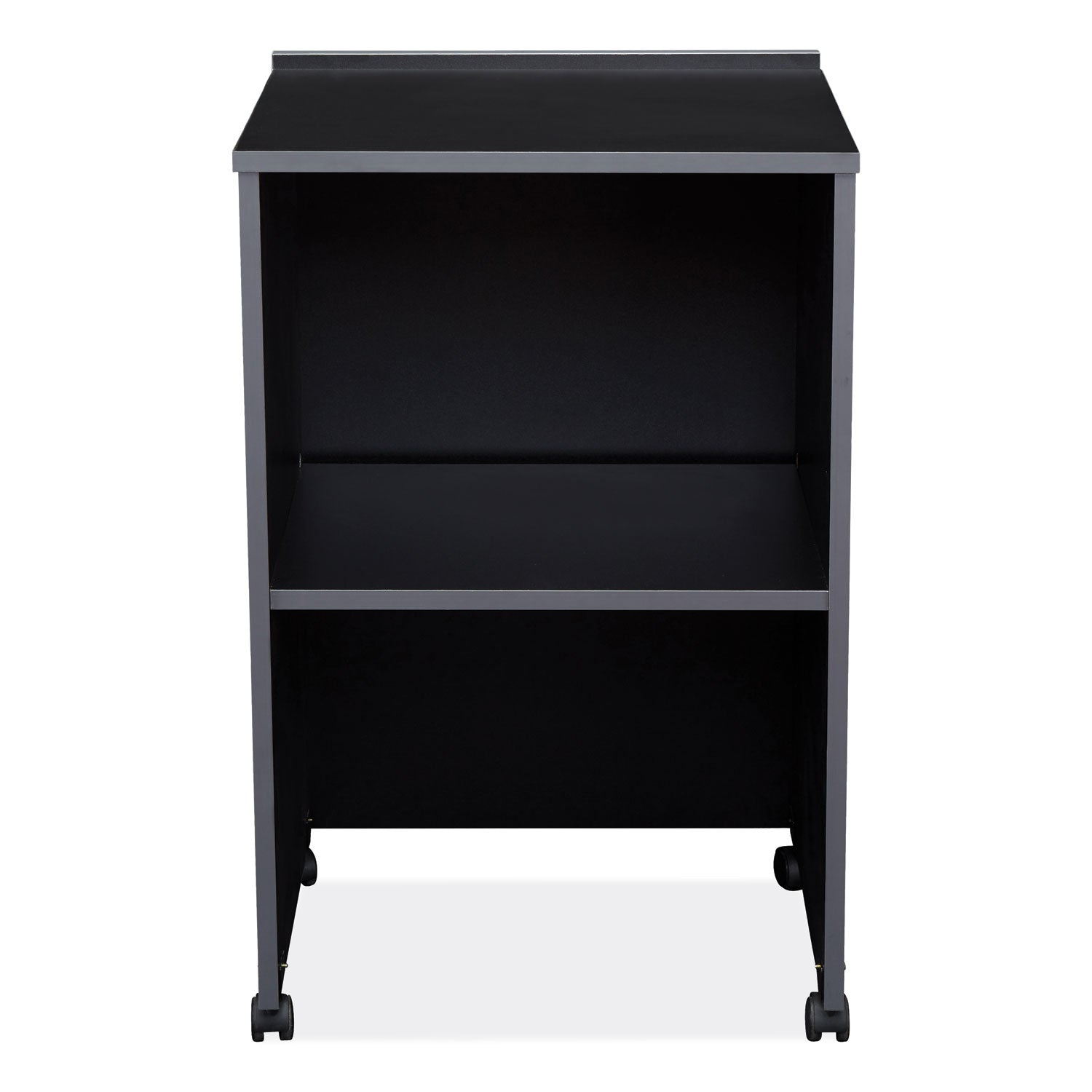AV Cart/Lectern Base, 21.12 x 17.5 x 33.75, Black, Ships in 1-3 Business Days
