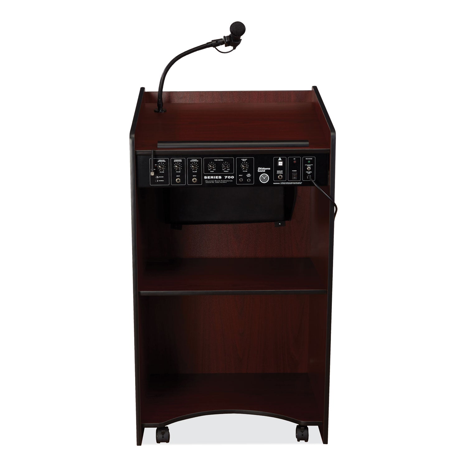 Aristocrat Sound Lectern, 25 x 20 x 46, Mahogany, Ships in 1-3 Business Days