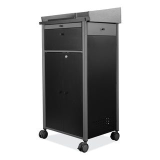 Greystone Lectern, 23.5 x 19.25 x 45.5, Charcoal Gray, Ships in 1-3 Business Days