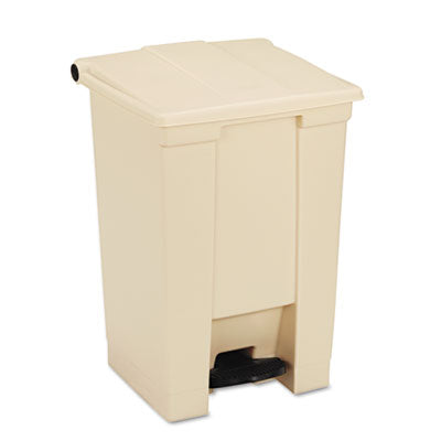 indoor-utility-step-on-waste-container-12-gal-plastic-beige_rcp6144bei - 1