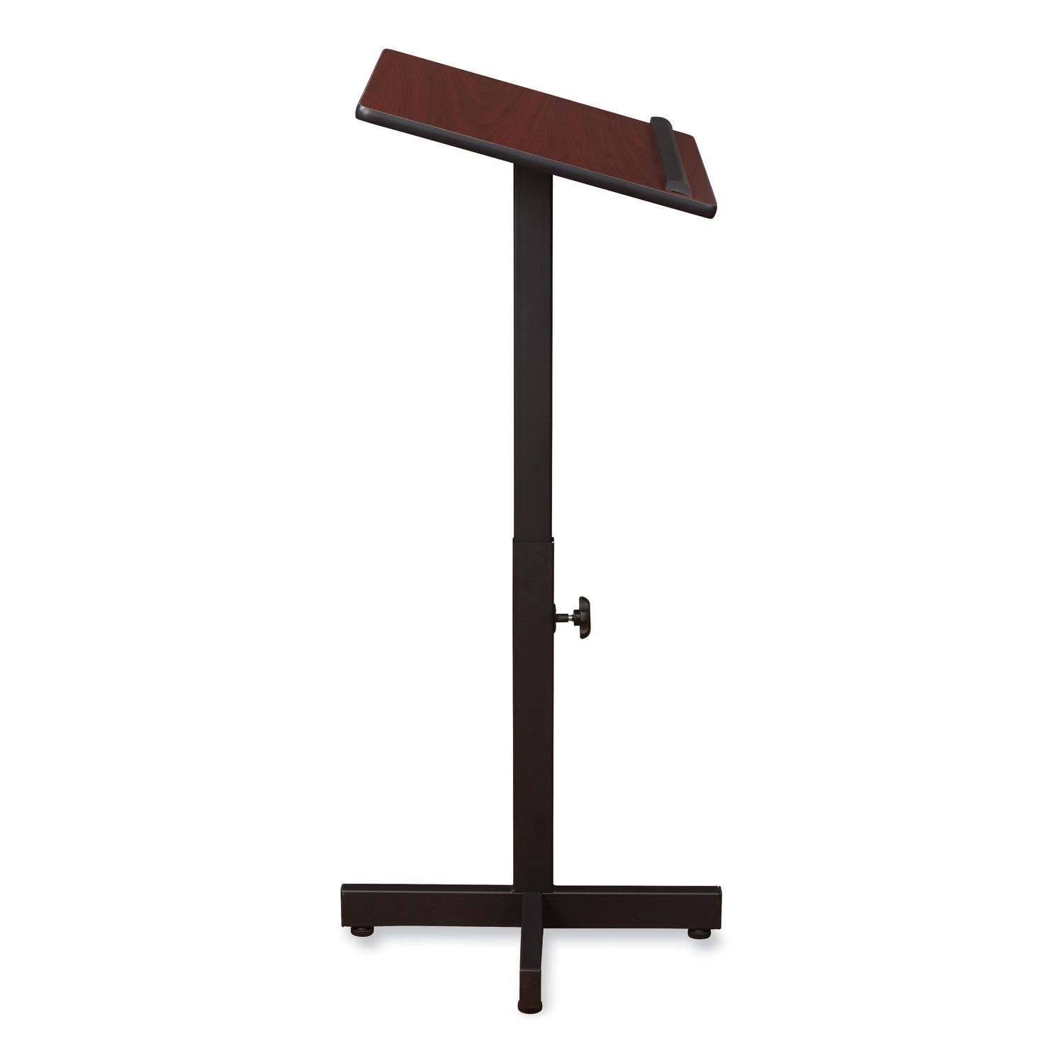 Portable Presentation Lectern Stand, 20 x 18.25 x 44, Mahogany, Ships in 1-3 Business Days