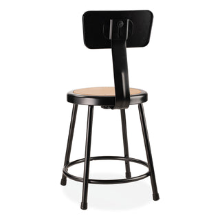 6200-series-18-heavy-duty-stool-w-backrest-supports-500-lb-33-seat-ht-brown-seat-black-back-base-ships-in-1-3-bus-days_nps6218b10 - 4