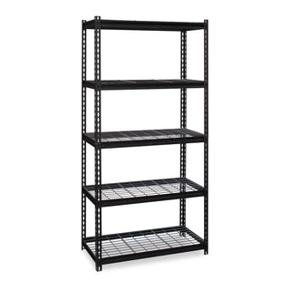 iron-horse-2300-wire-deck-shelving-five-shelf-36w-x-18d-x-72h-black-ships-in-4-6-business-days_hid22130 - 1