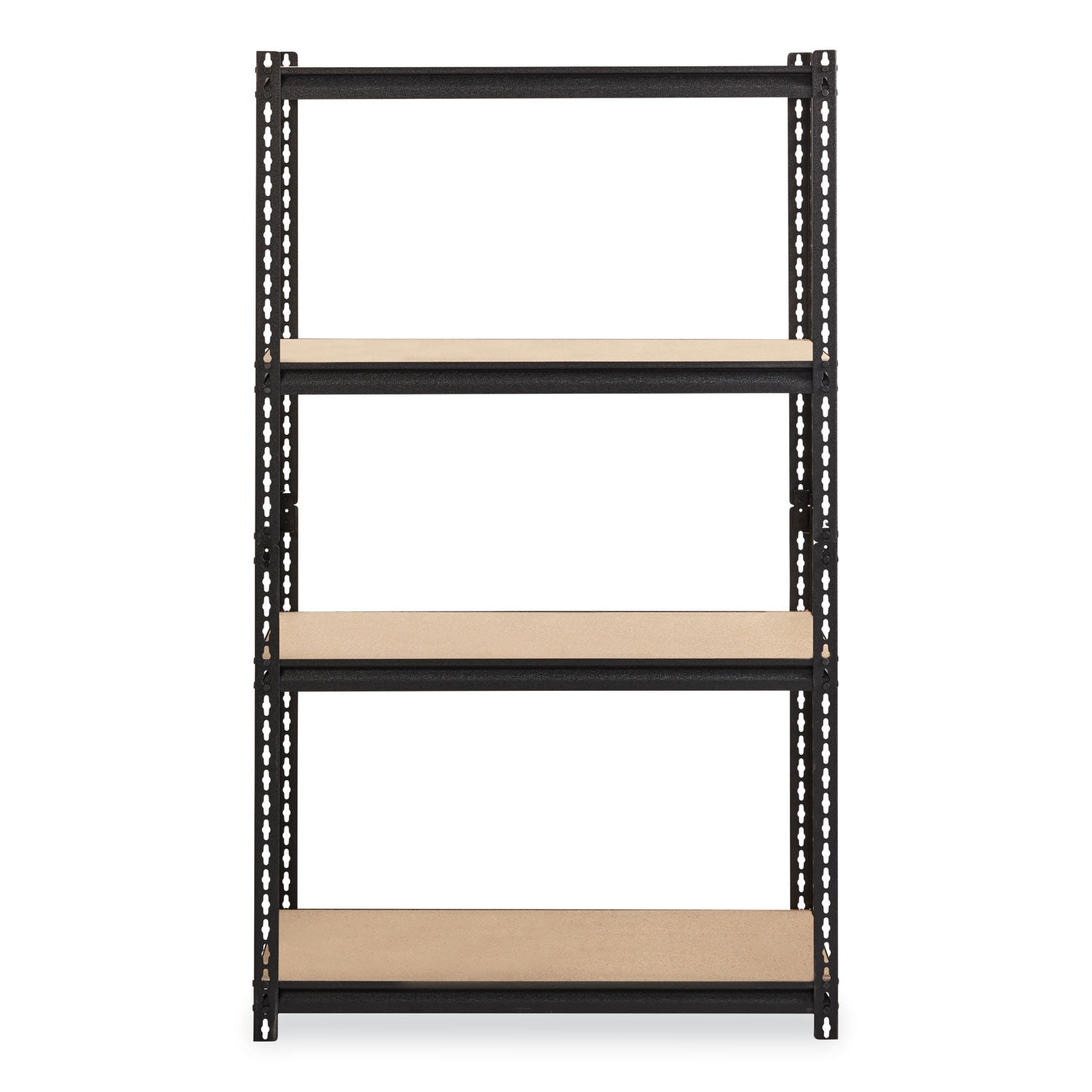 iron-horse-2300-rivet-shelving-four-shelf-36w-x-18d-x-60h-black-ships-in-4-6-business-days_hid20991 - 2