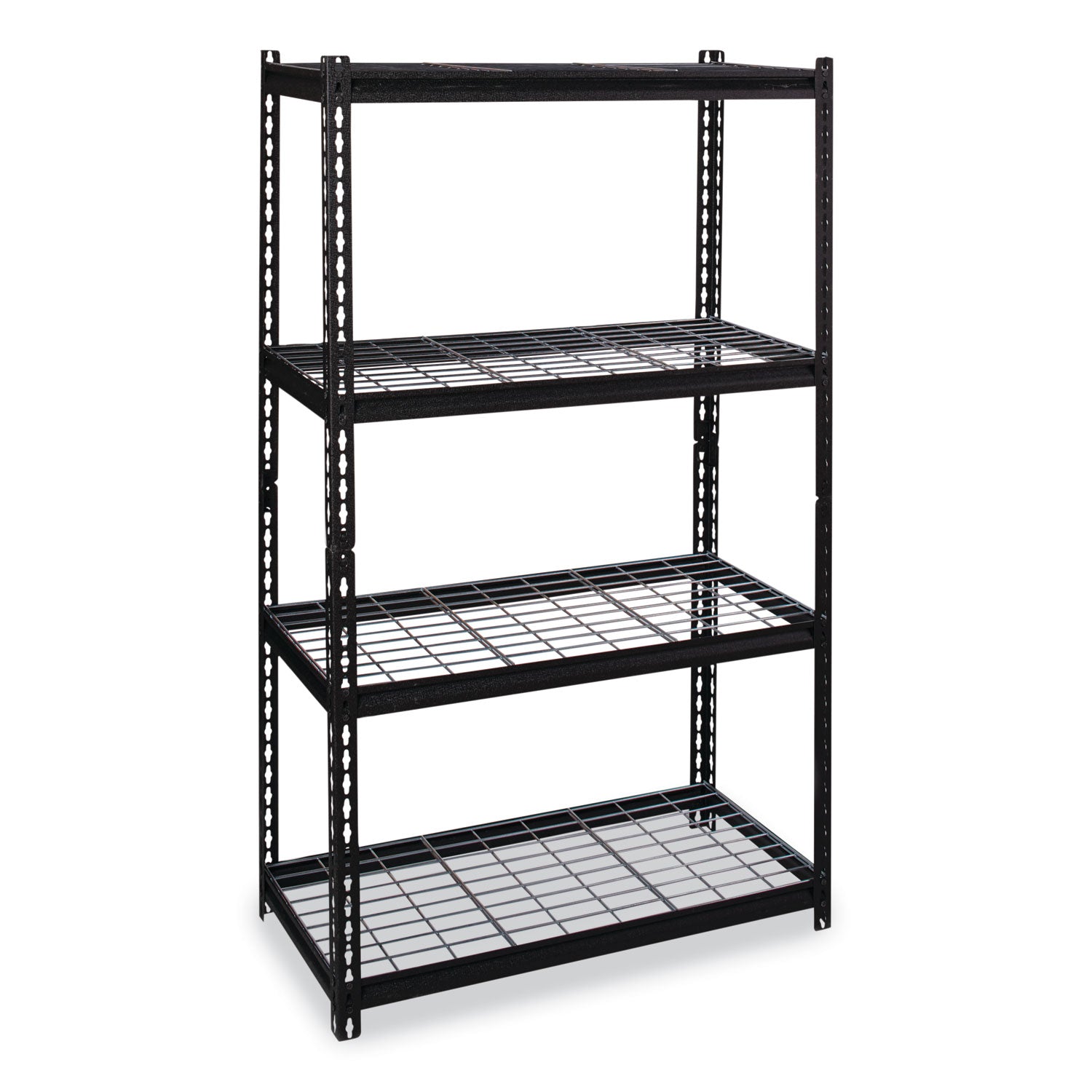 iron-horse-2300-wire-deck-shelving-four-shelf-36w-x-18d-x-60h-black-ships-in-4-6-business-days_hid22129 - 4