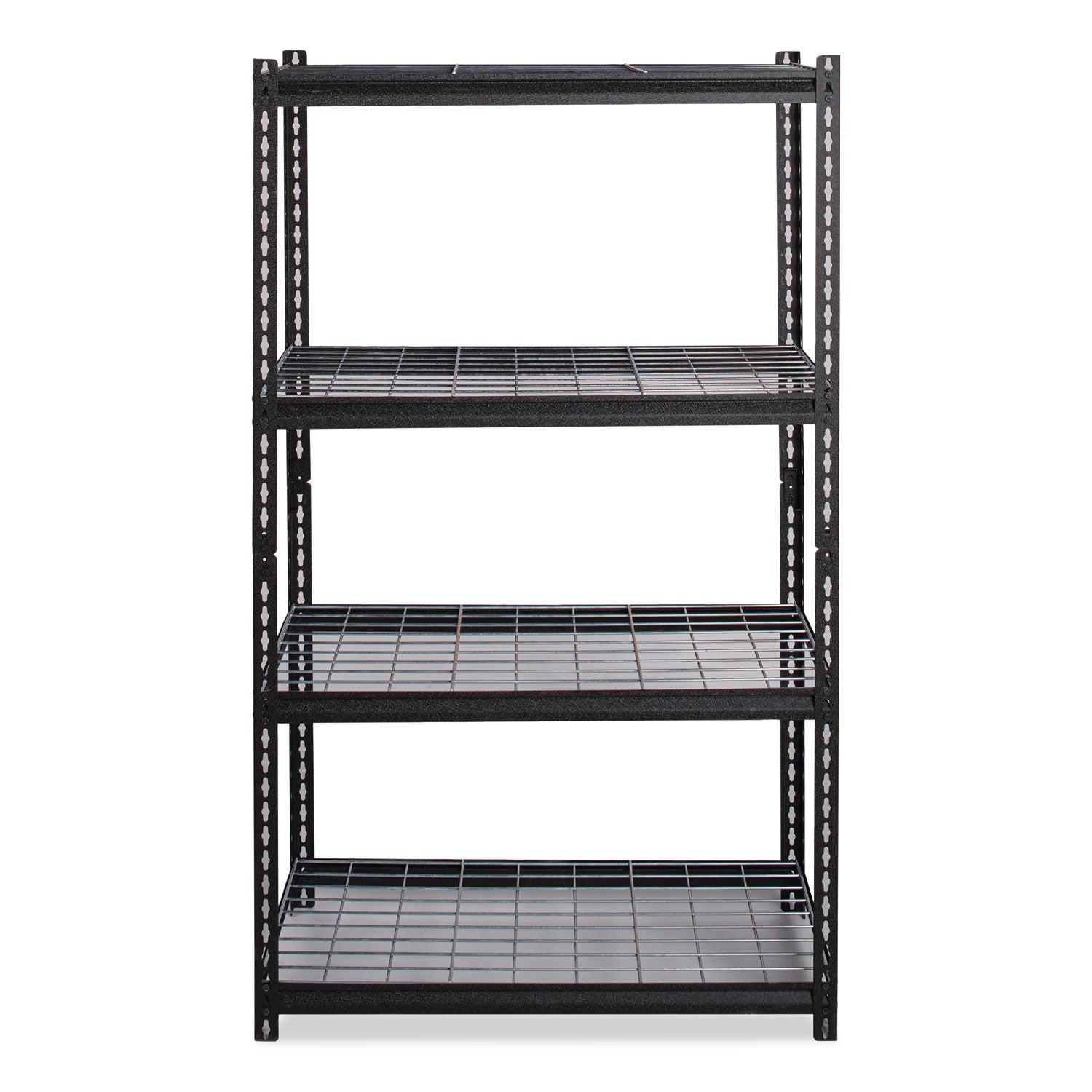 iron-horse-2300-wire-deck-shelving-four-shelf-36w-x-18d-x-60h-black-ships-in-4-6-business-days_hid22129 - 2