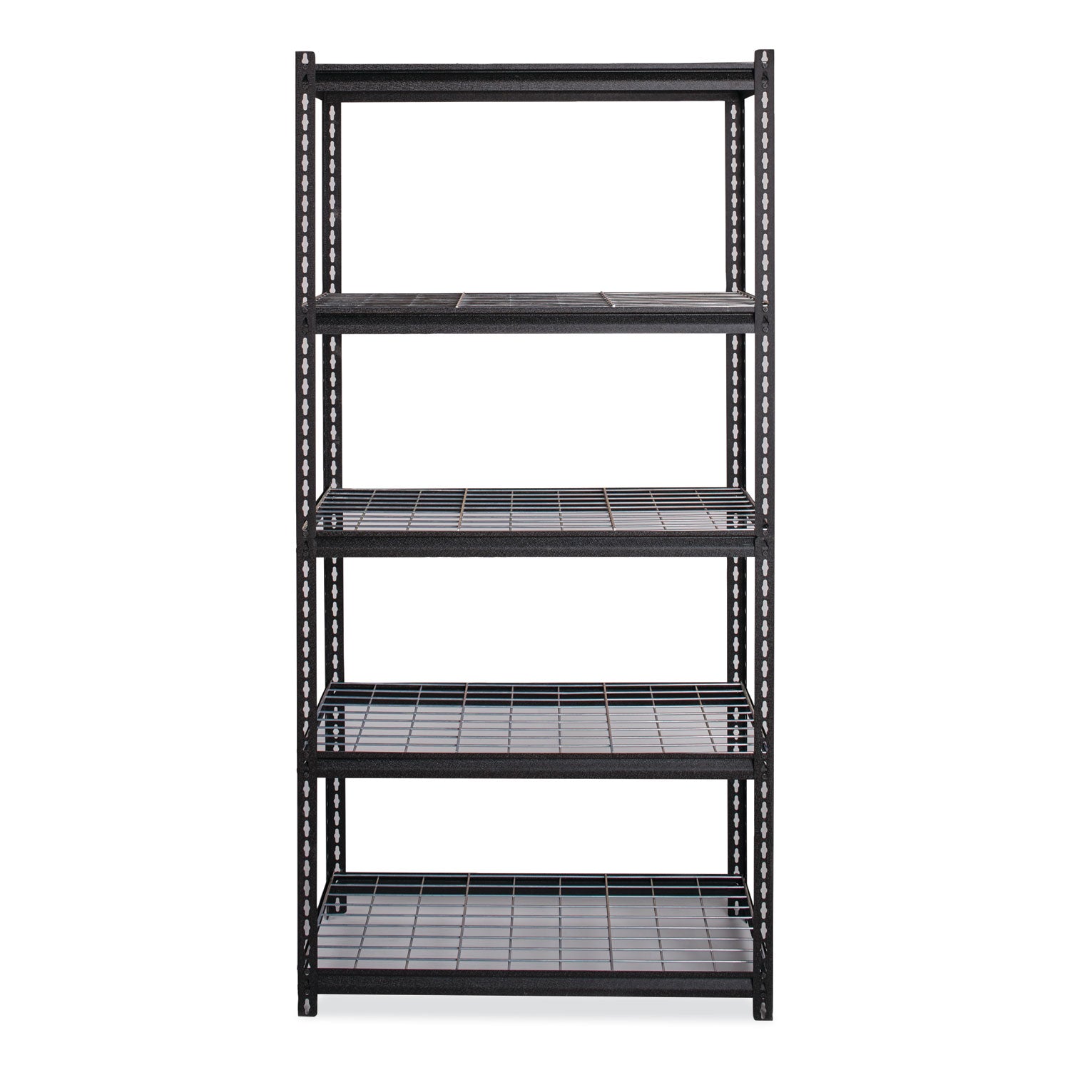 iron-horse-2300-wire-deck-shelving-five-shelf-36w-x-18d-x-72h-black-ships-in-4-6-business-days_hid22130 - 3