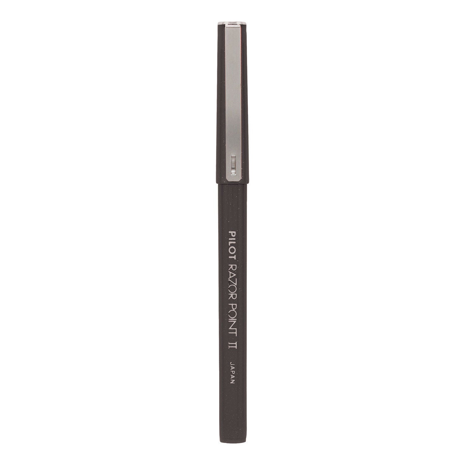 Razor Point Fine Line Porous Point Pen, Stick, Extra-Fine 0.3 mm, Black Ink, Black Barrel, Dozen