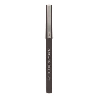 Razor Point Fine Line Porous Point Pen, Stick, Extra-Fine 0.3 mm, Black Ink, Black Barrel, Dozen