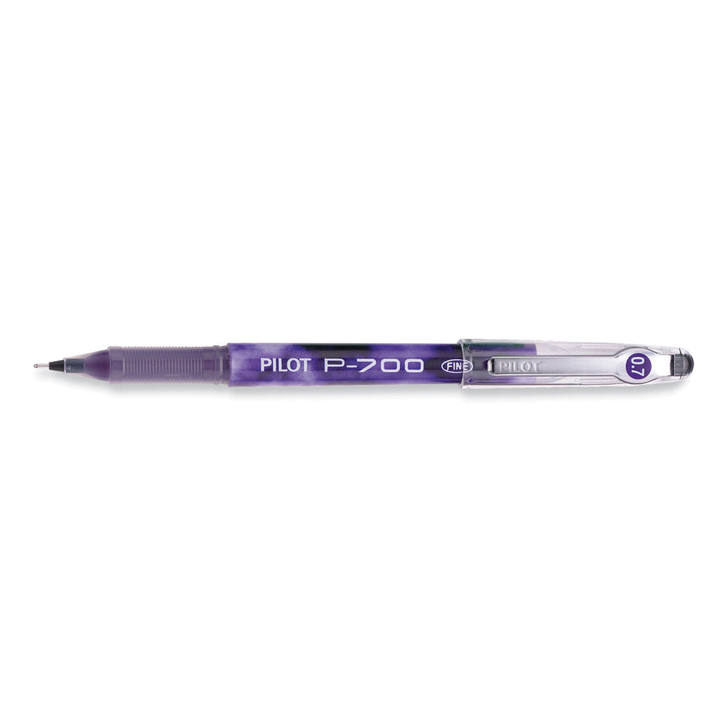 Precise P-700 Gel Pen, Stick, Fine 0.7 mm, Purple Ink, Purple Barrel, Dozen