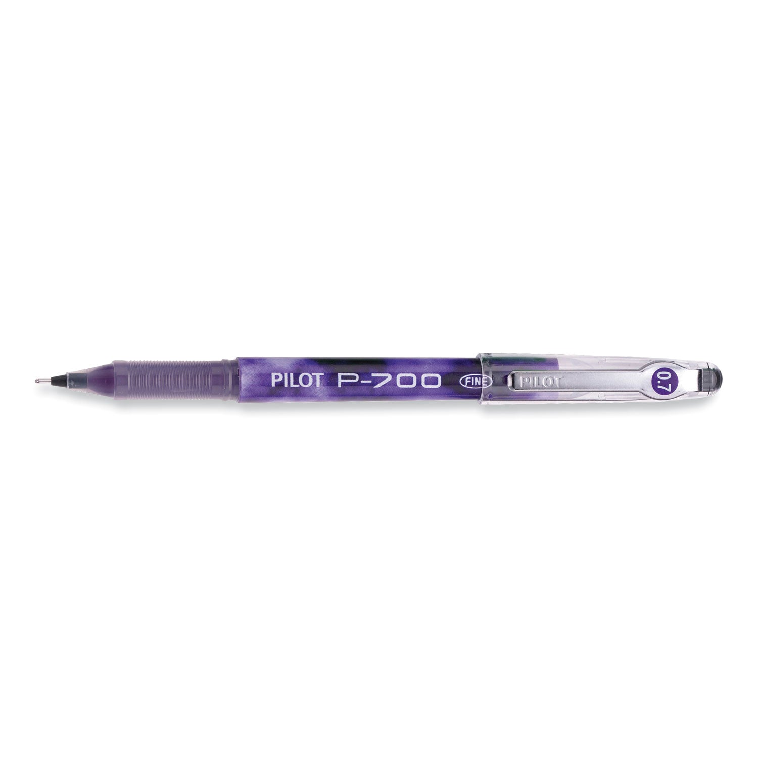 Precise P-700 Gel Pen, Stick, Fine 0.7 mm, Purple Ink, Purple Barrel, Dozen