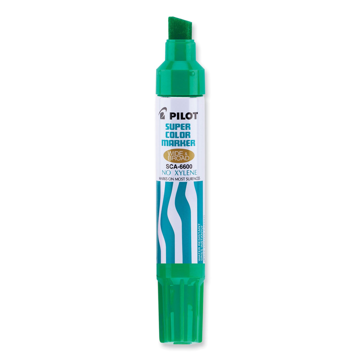 Jumbo Refillable Permanent Marker, Broad Chisel Tip, Green - 