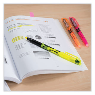 FriXion Light Erasable Highlighter, Yellow Ink, Chisel Tip, Yellow/Black Barrel, Dozen