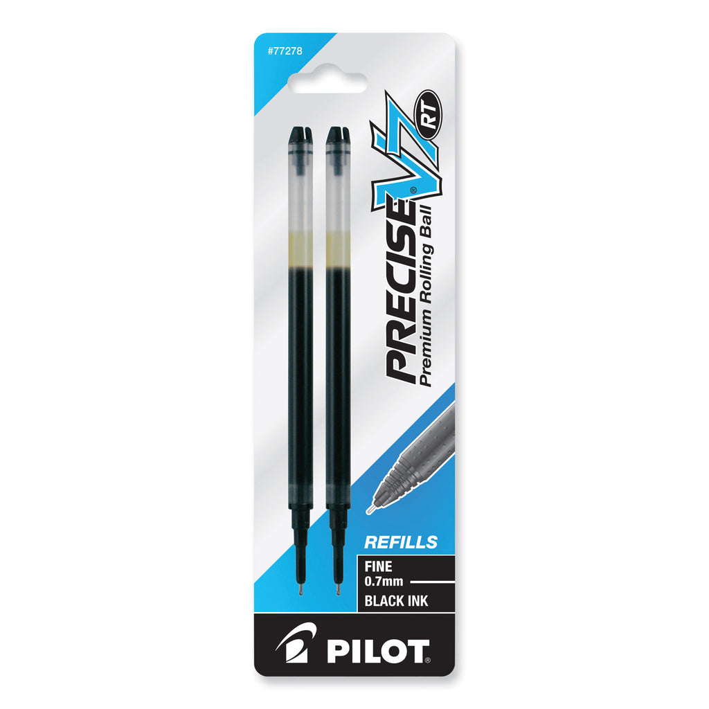 Pilot Precise V7 RT Premium Rolling Ball Pen Refills - 0.70 mm, Fine Point - Black Ink - 2 / Pack