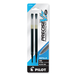 Pilot Precise V7 RT Premium Rolling Ball Pen Refills - 0.70 mm, Fine Point - Black Ink - 2 / Pack