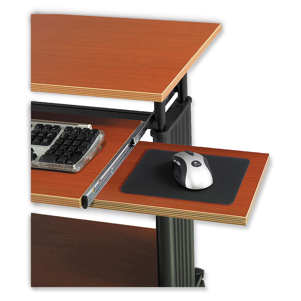 Muv Standing Desk, 29.5" x 22" x 45", Cherry, Ships in 1-3 Business Days