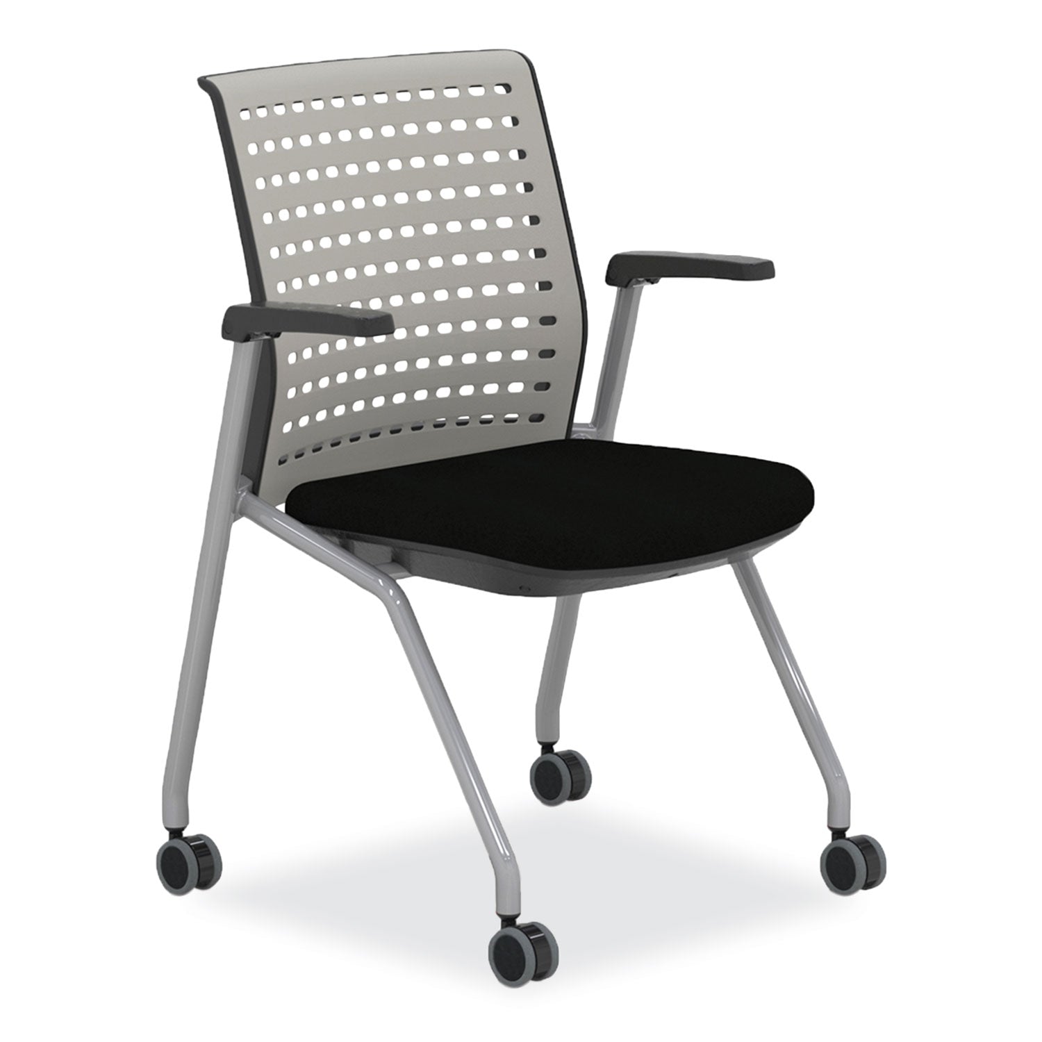 thesis-training-chair-w-static-back-and-arms-max-250-lb-18-high-black-seatgray-back-base2-ctships-in-1-3-business-days_safkts1sgblk - 1