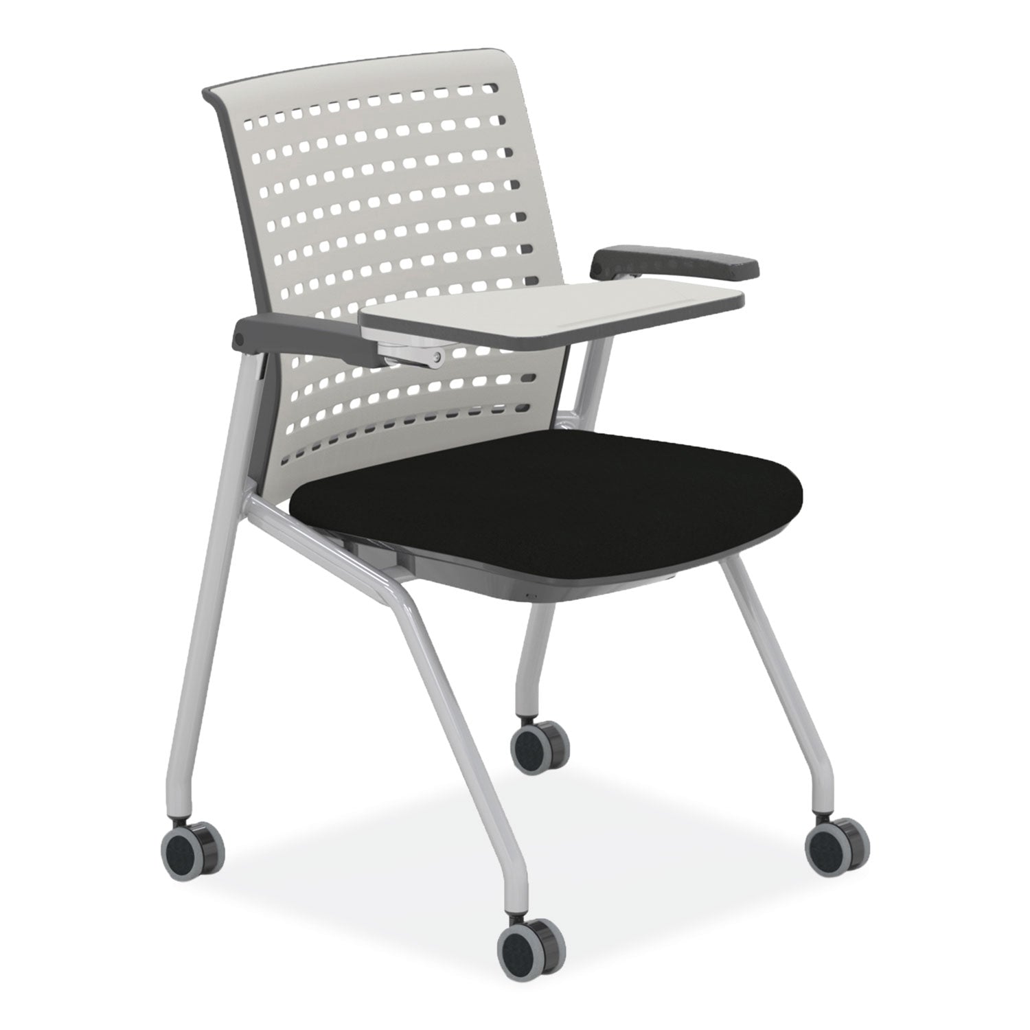 thesis-training-chair-w-static-back-and-tablet-supports-250lb-18-high-black-seatgray-back-baseships-in-1-3-business-days_safkts3sgblk - 1